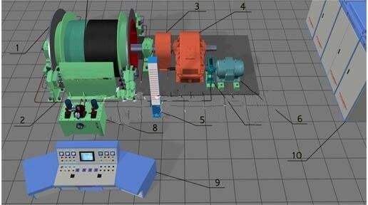 礦用絞車結(jié)構(gòu)